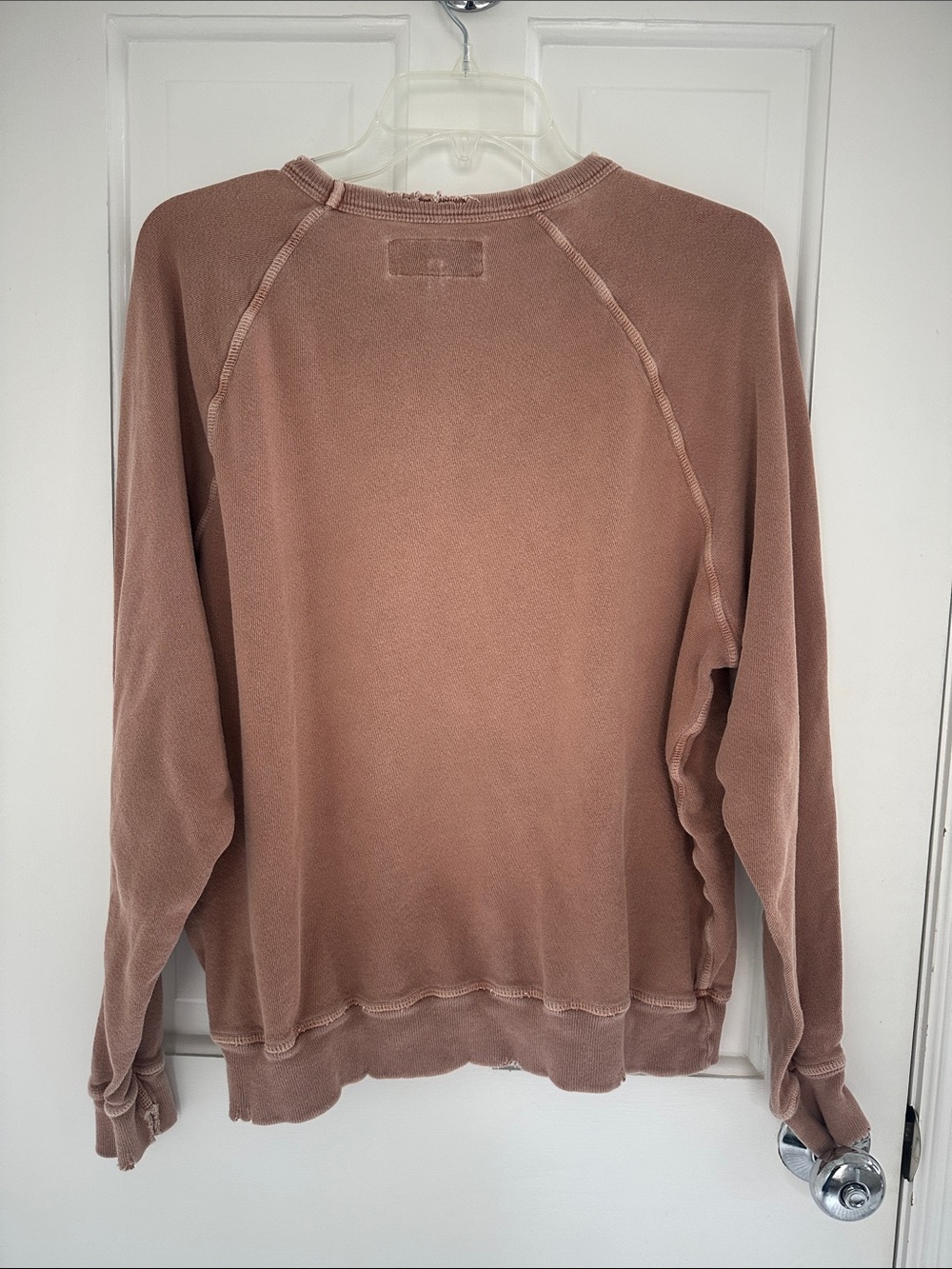 THE GREAT. College Sweatshirt Distressed Size 2 Medium M - Picture 5 of 6